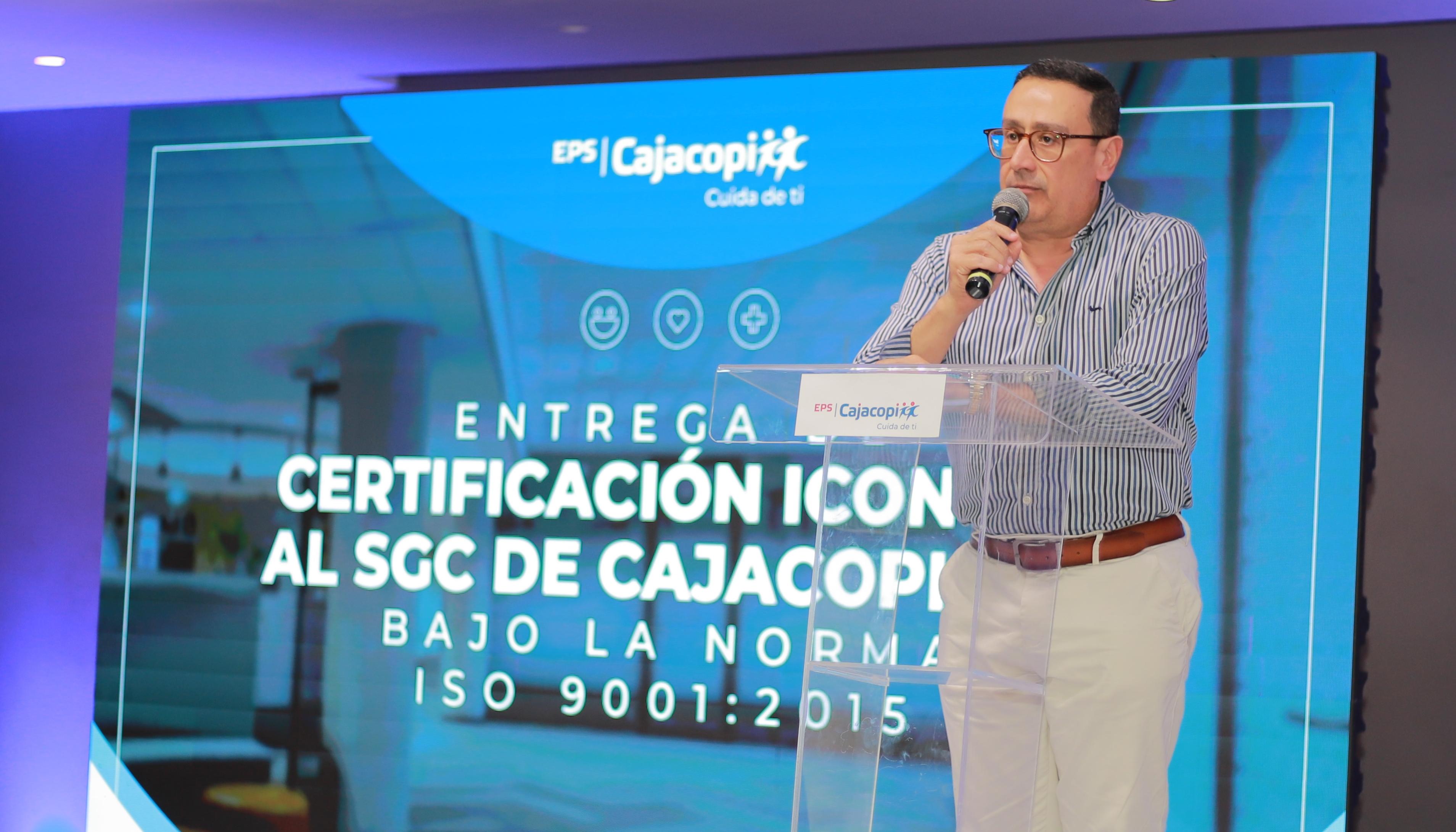 Roberto Solano Navarra, gerente general de Cajacopi EPS.