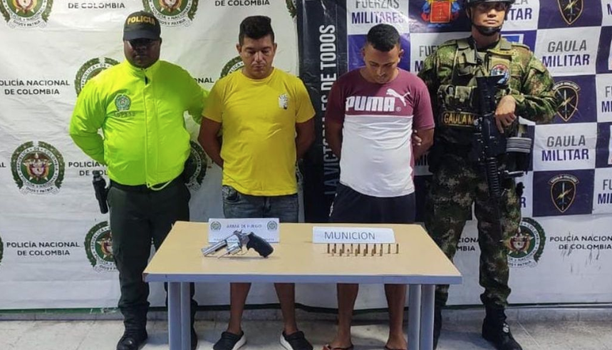 Alexander Alfonso Montano Barrios y Osnaider José Manga Suárez.