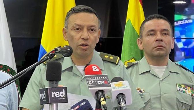 General Hebert Benavidez, comandante de la Policía Metropolitana.