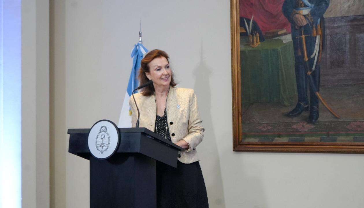 Diana Mondino, canciller de Argentina. 