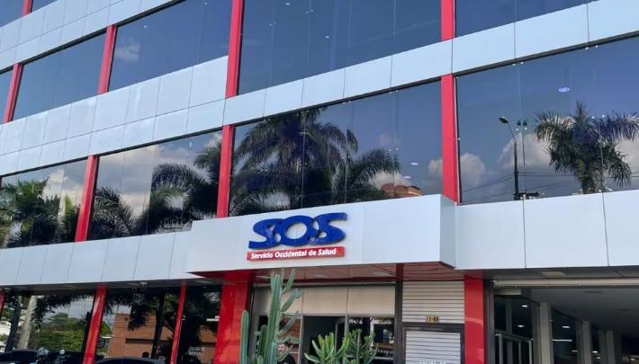 Sede de la EPS Servicio Occidental de Salud, SOS, intervenida por SuperSalud