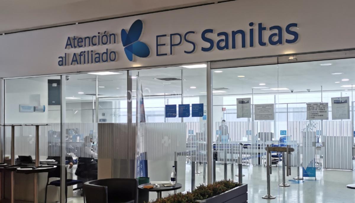 Una sede de la eps Sanitas. 