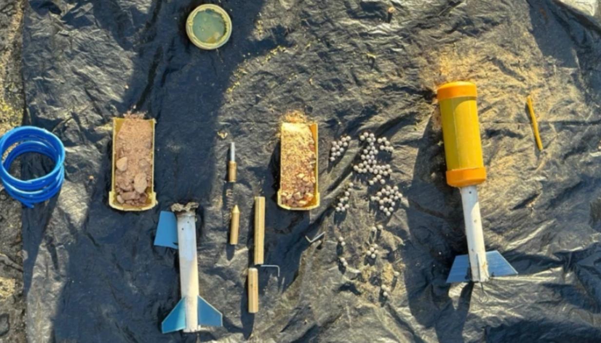 Explosivos encontrados por las autoridades en el Cauca. 