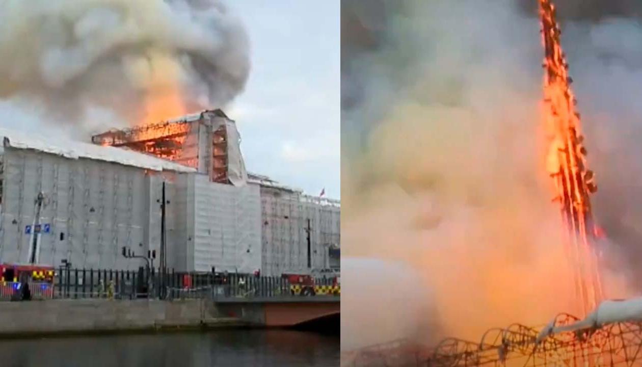 El incendio dejó graves afectaciones a la edificación. 