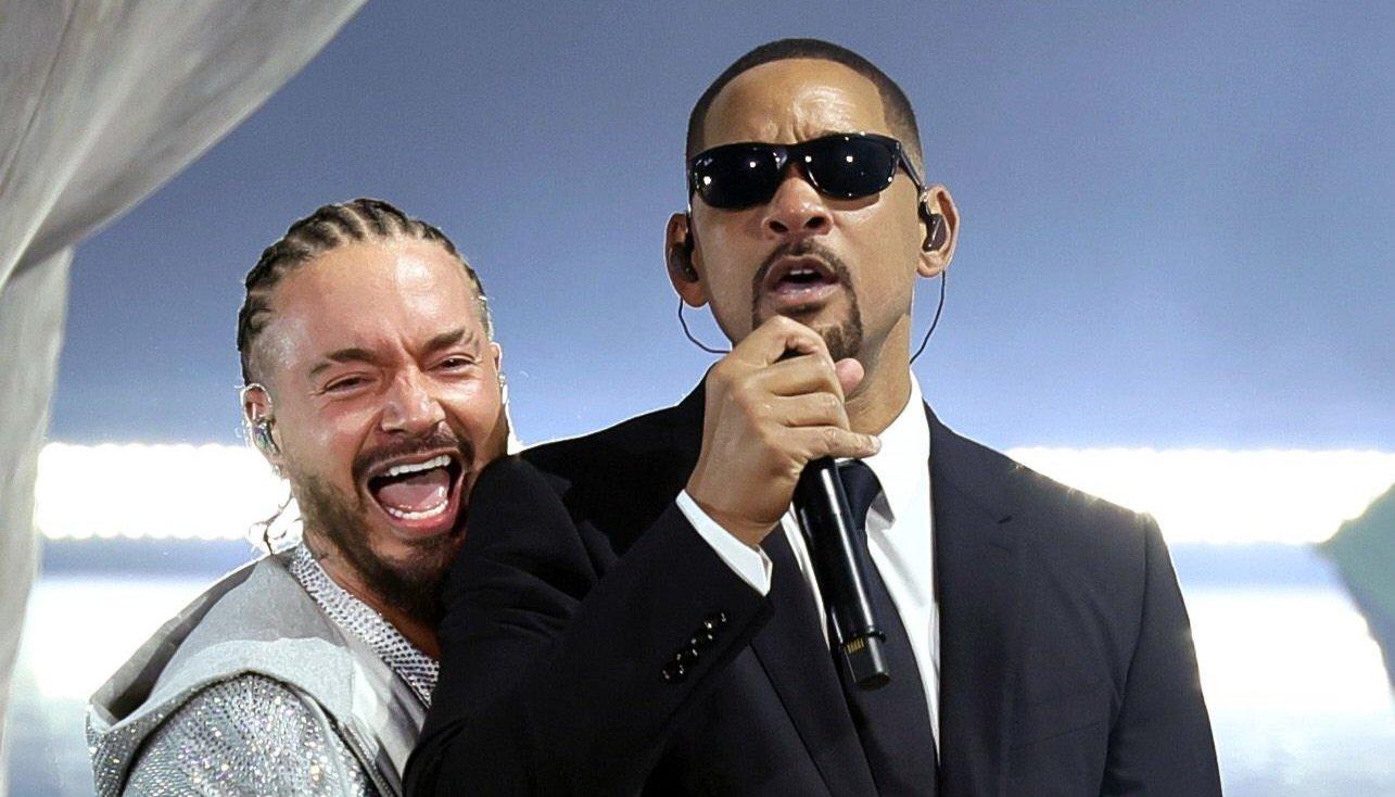 J. Balvin junto a Will Smith.