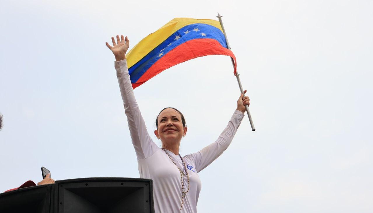 María Corina Machado, opositora al Gobierno de Venezuela.