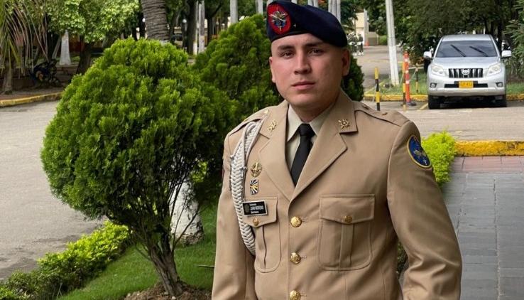 Juan Camilo Moreno, subteniente asesinado en Medellín.