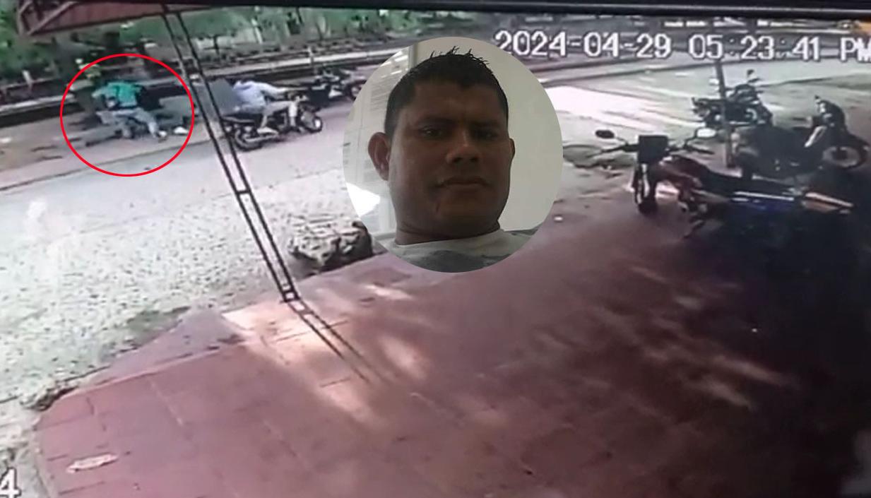 El parrillero de la moto sacó un arma de fuego y la accionó en reiteradas oportunidades.