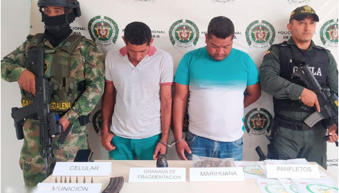 Alias ‘El viejo’ y ‘Kevin’ fueron capturados durante un allanamiento.