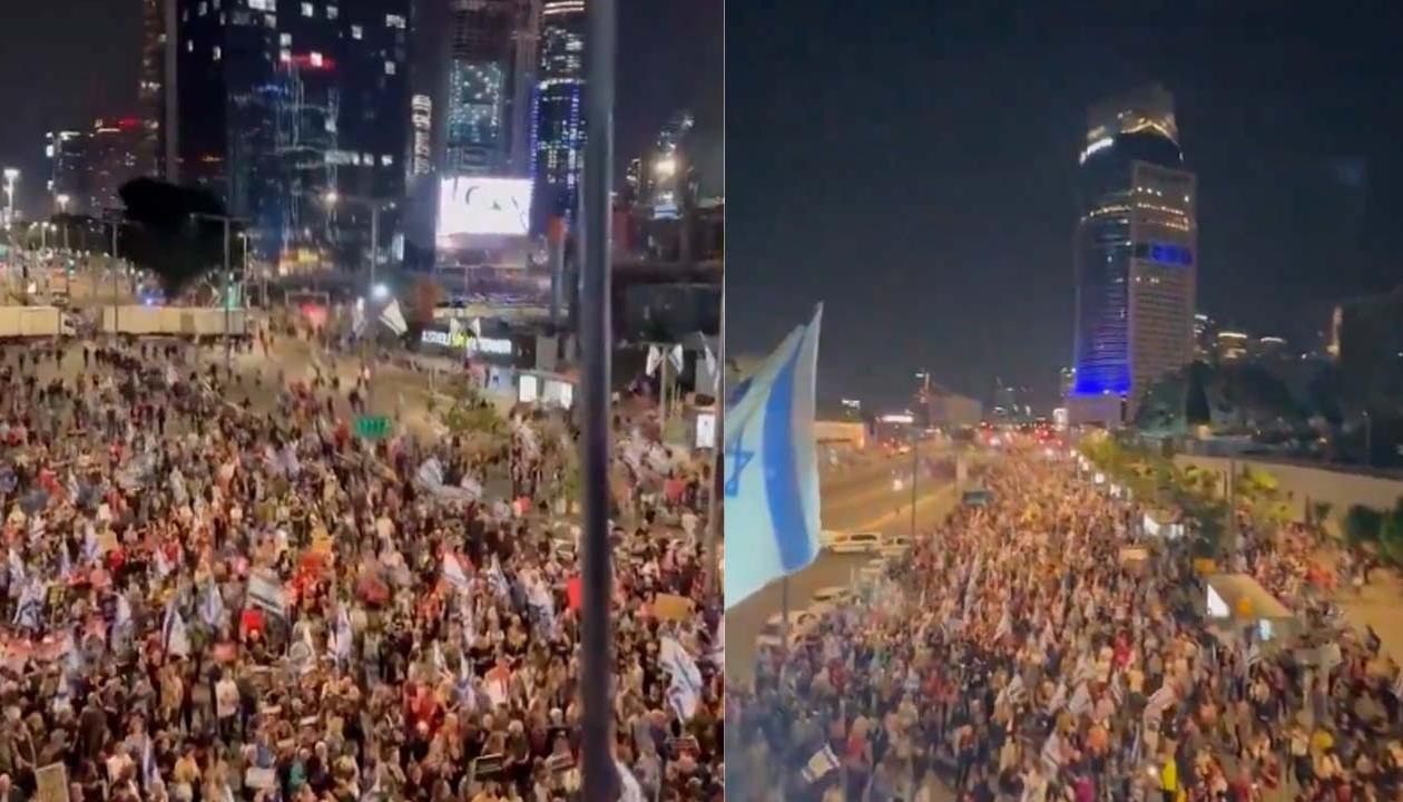 Protesta en Israel. 