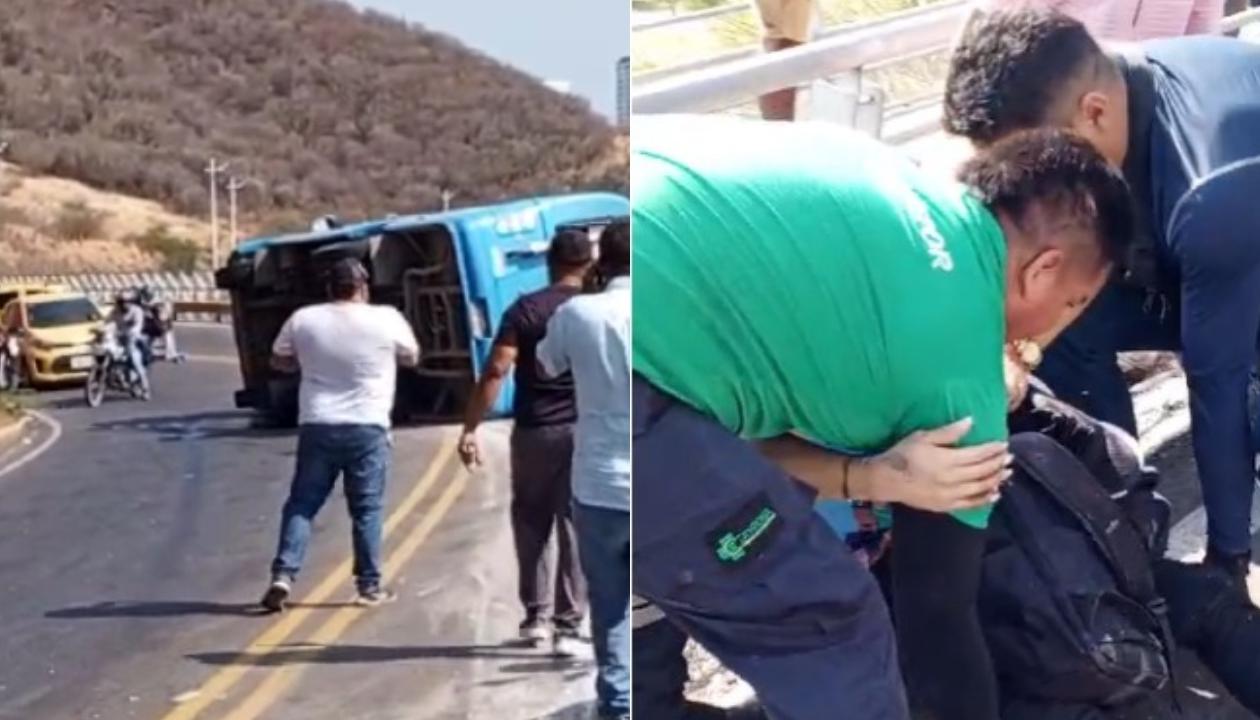 El accidente tuvo lugar en la vía Ziruma.