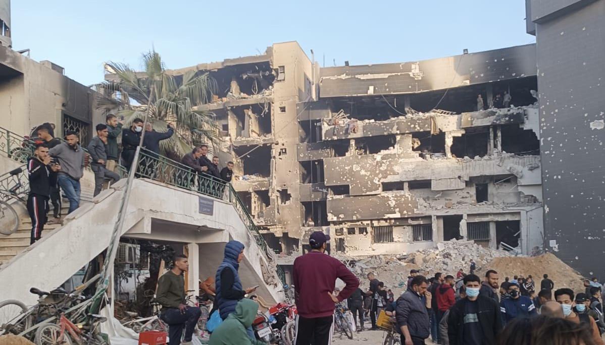 El hospital Shifa en Gaza.