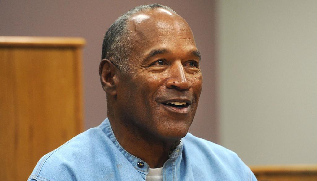 La estrella del fútbol americano, O.J. Simpson.