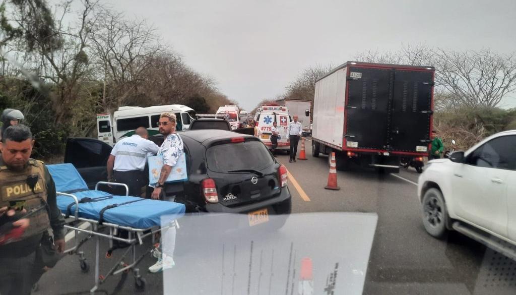 El accidente no dejó víctimas mortales. 