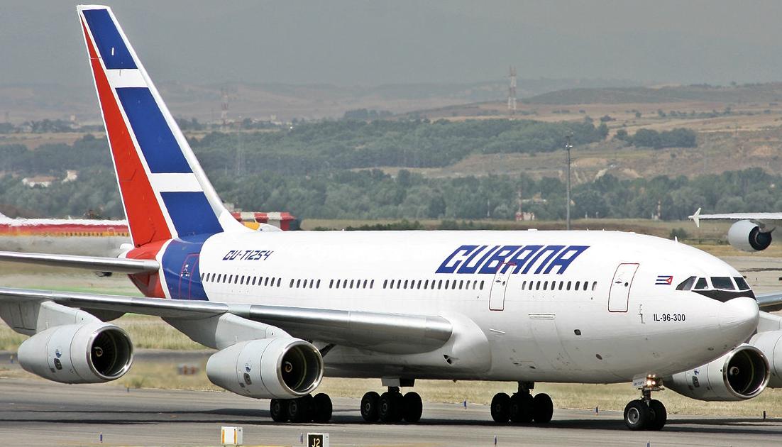 Avión de Cubana de Aviación.
