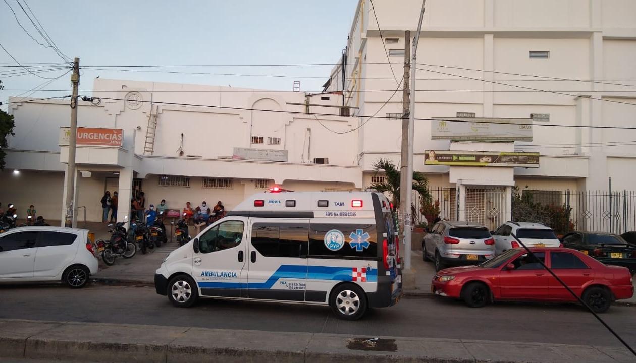 Las dos víctimas fueron trasladadas a la Clínica San Ignacio