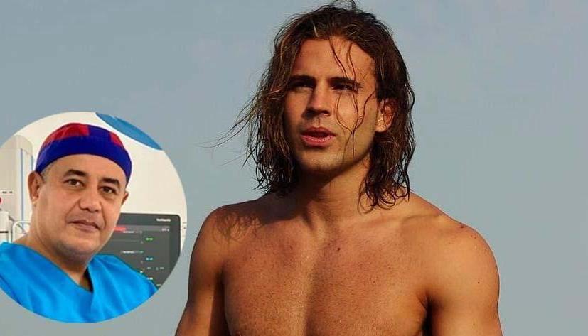 El español Daniel Sancho y el cirujano colombiano Edwin Arrieta (recuadro)