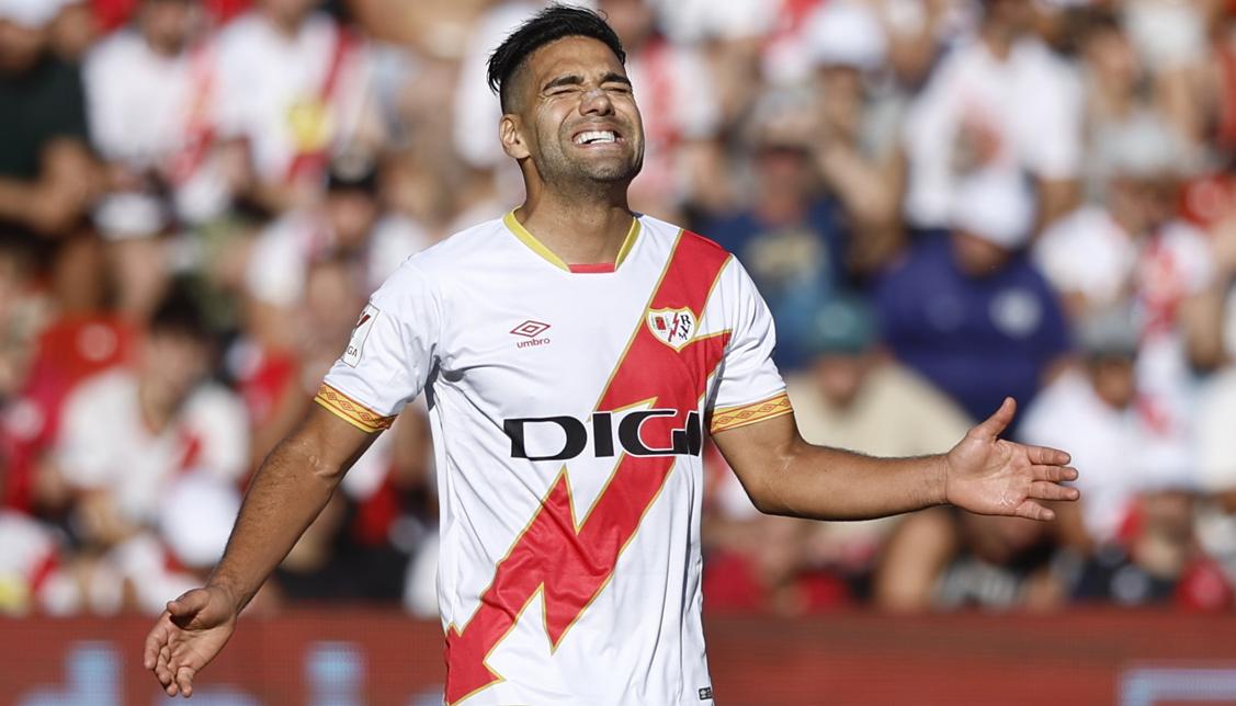 Falcao García sólo ha jugado 357 minutos esta temporada con el Rayo Vallecano.