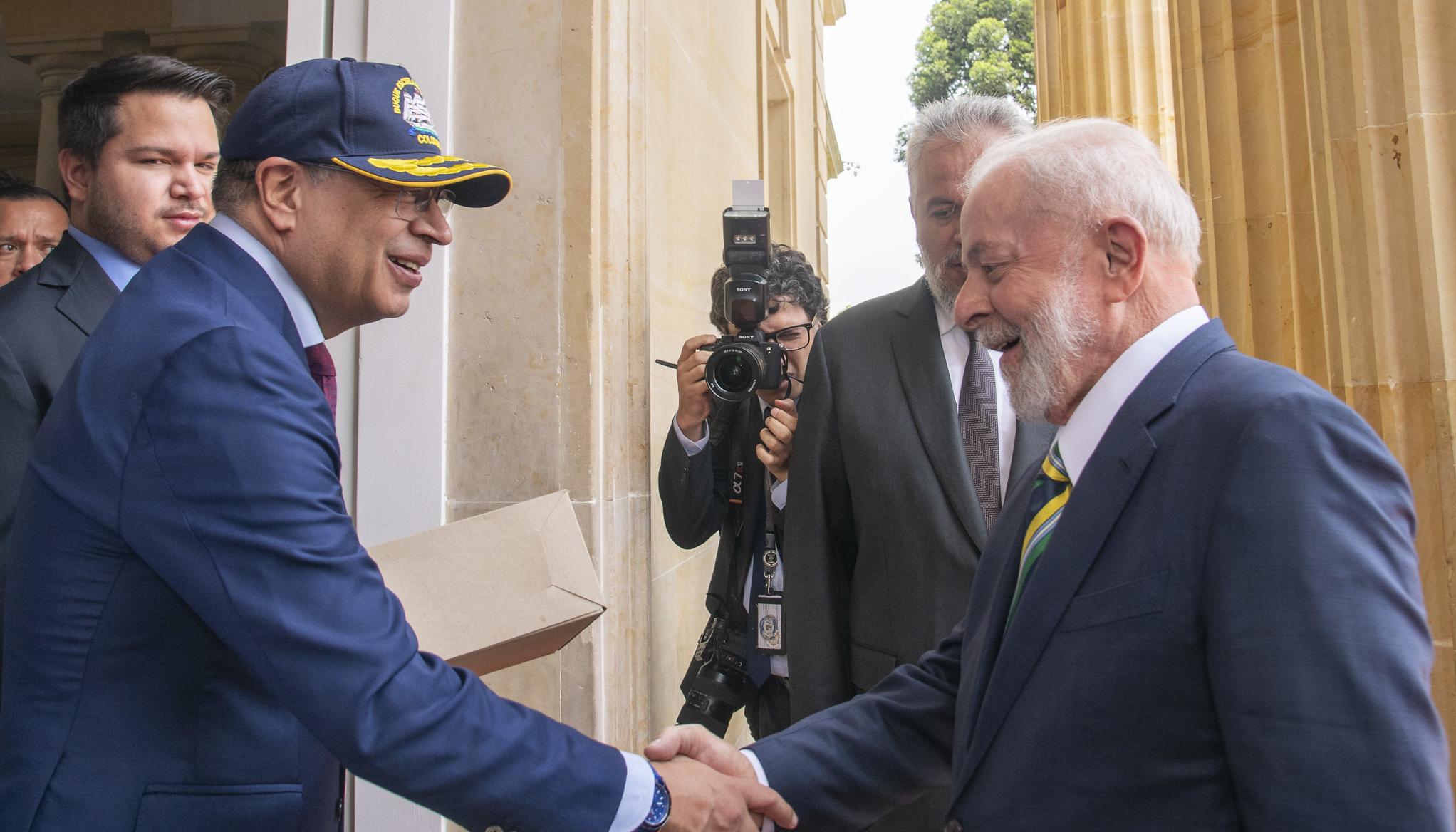 El Presidente Gustavo Petro y Luiz Inácio Lula da Silva.