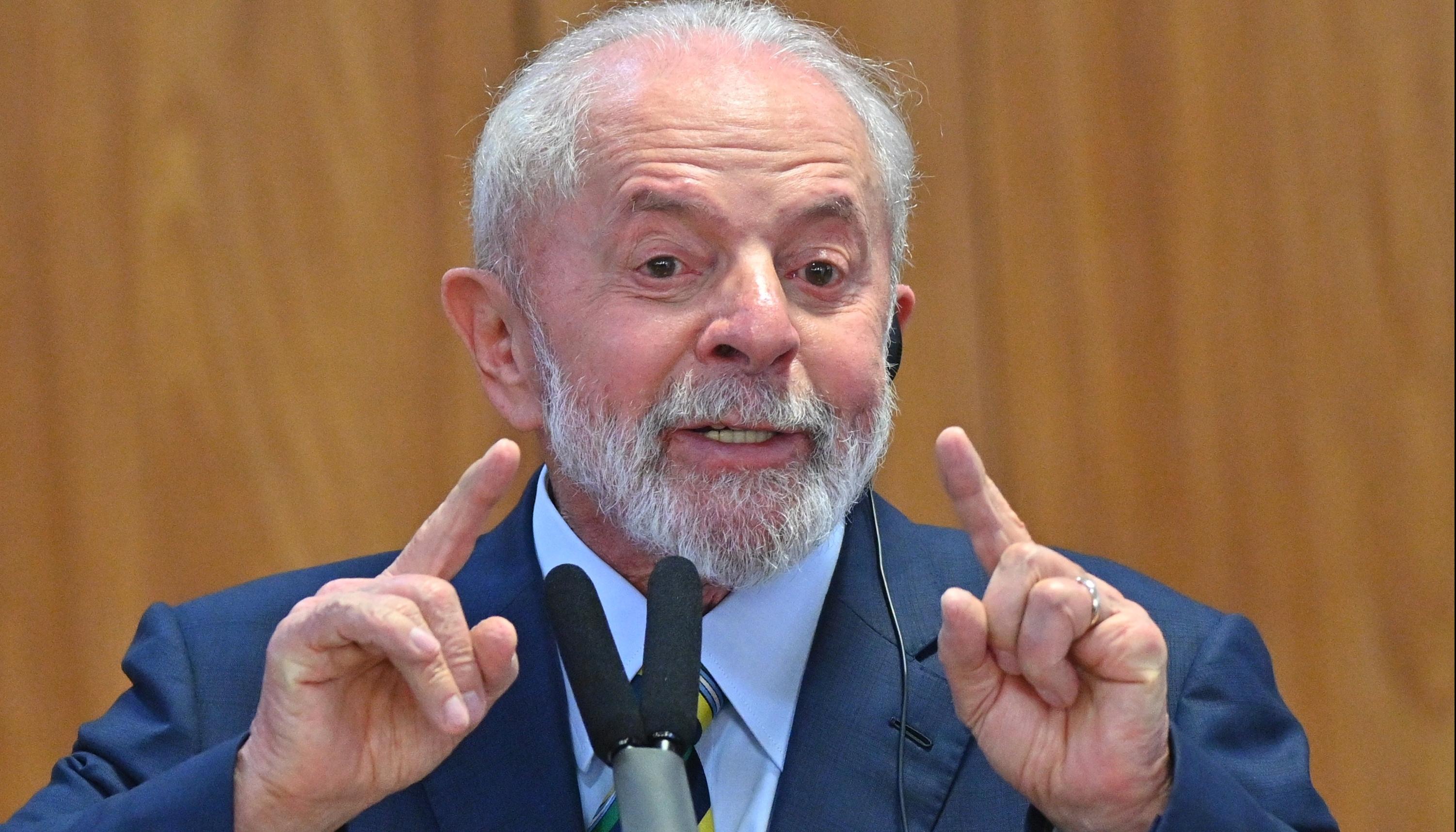 Luiz Inácio Lula da Silva, presidente de Brasil. 