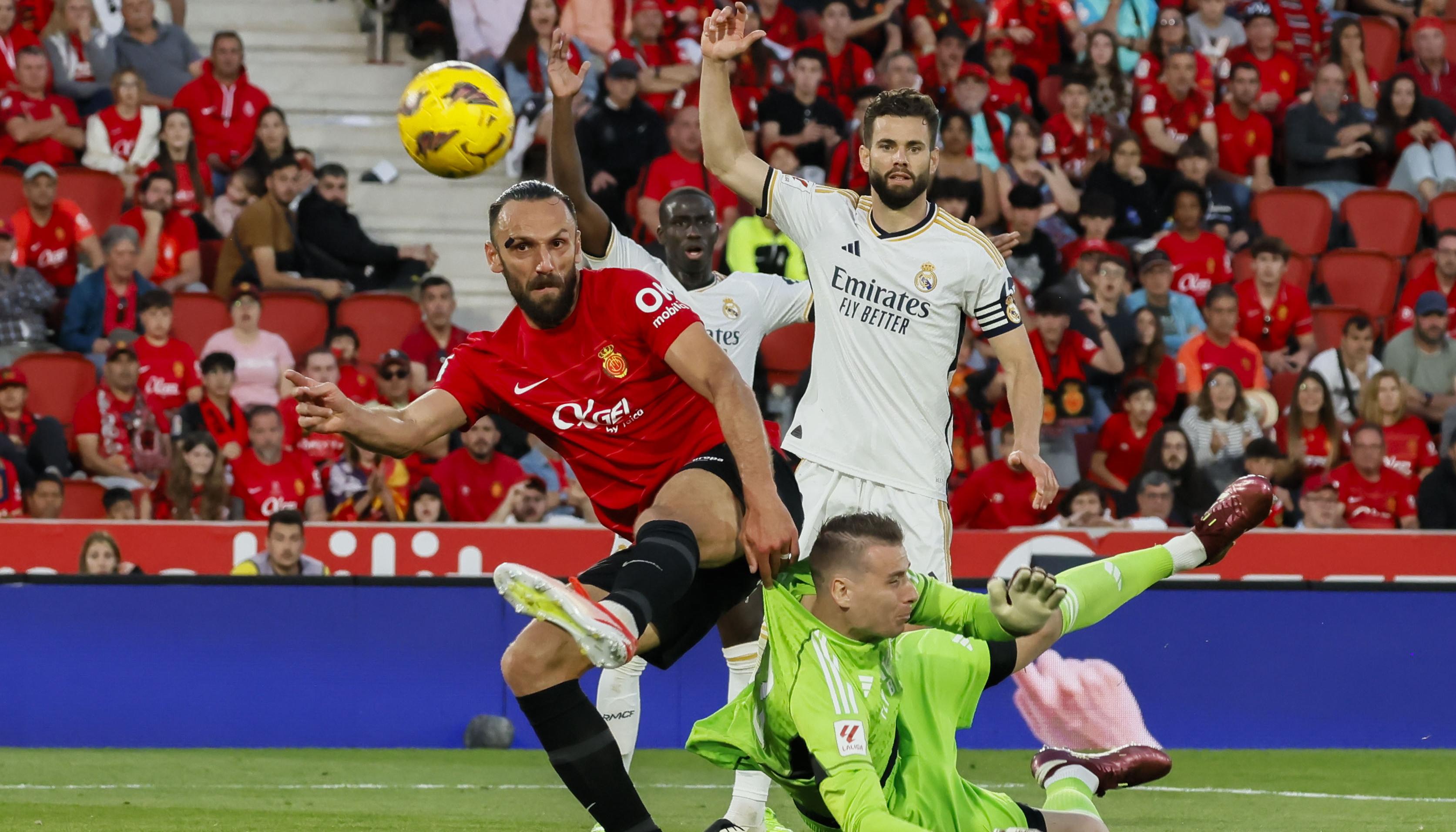 Última acción del partido, en la cual Muriqi pudo darle el empate al Mallorca. 