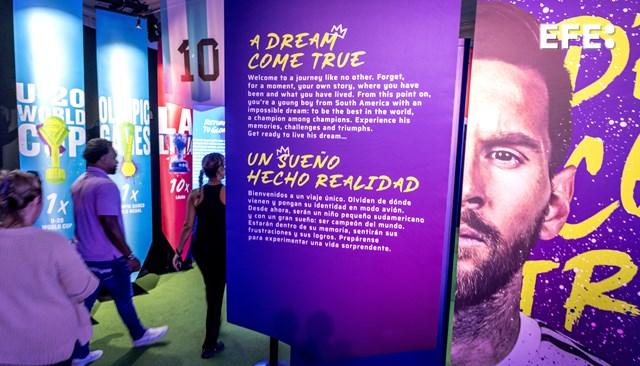 En la muestra interactiva se puede conocer la trayectoria del argentino. 