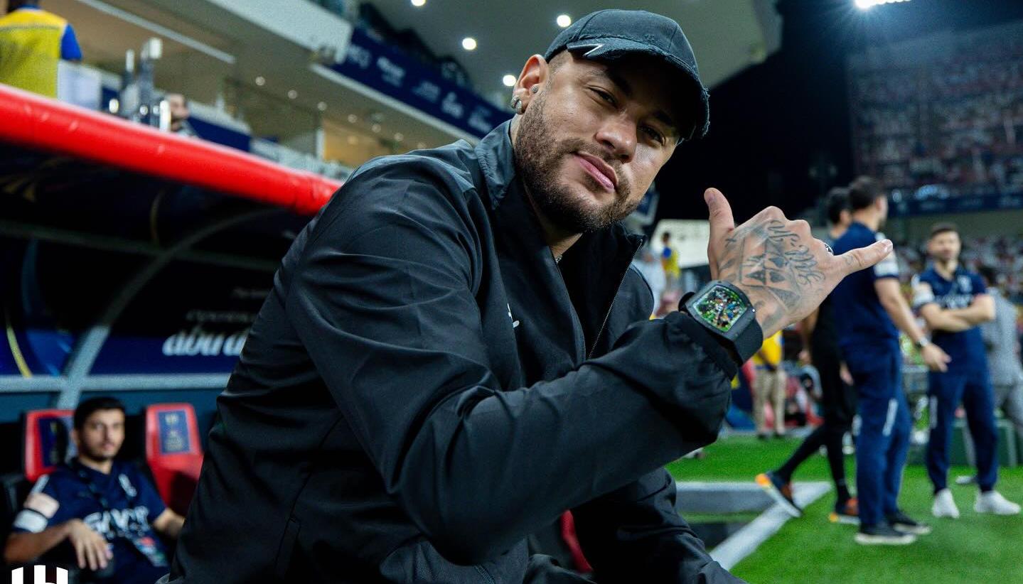 Neymar, delantero brasileño del Al Hilal saudí.