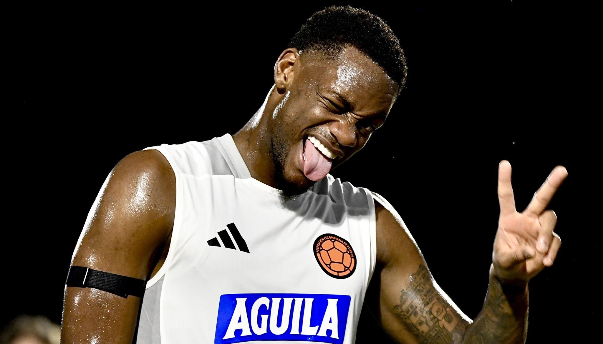 Jhon Jader Durán, delantero de la Selección Colombia de Mayores.