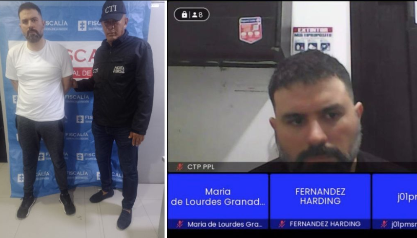 Allan Scalzo en audiencia de imputación de cargos. 