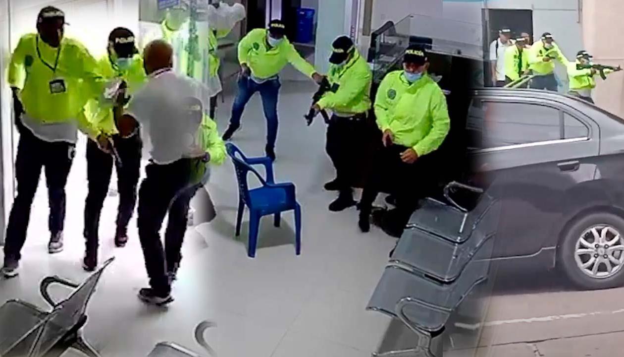 Imágenes del ataque armado.