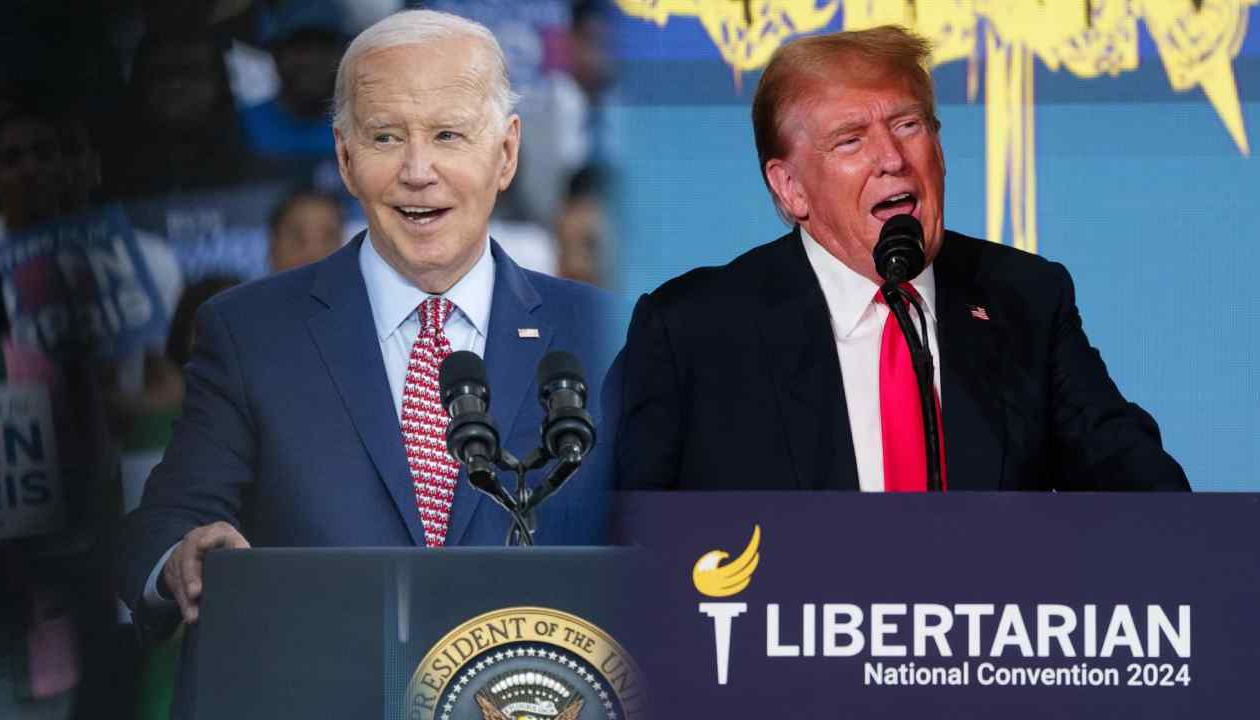 El Presidente de Estados Unidos, Joe Biden, y Donald Trump.