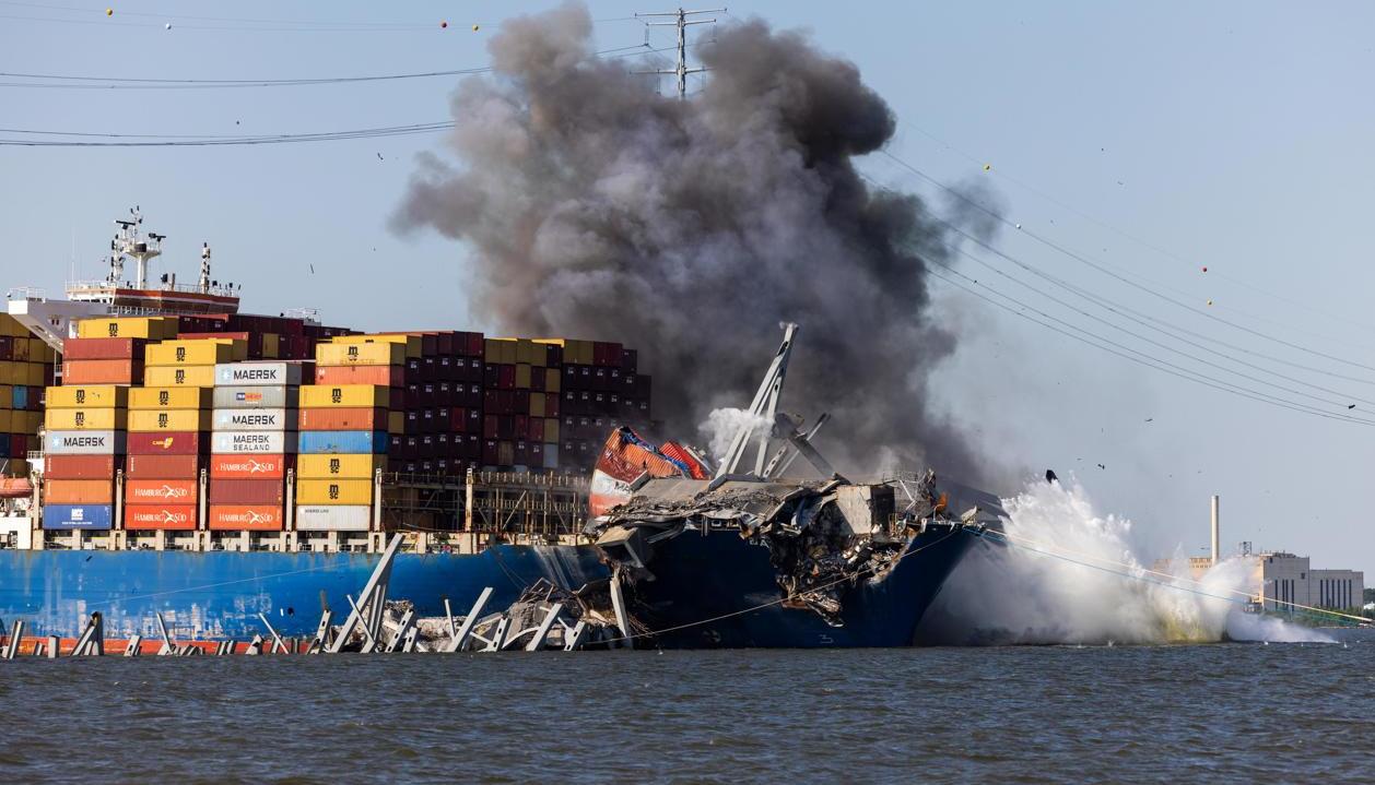 Imagen del accidente.