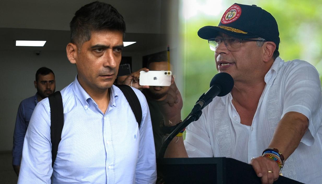 Fiscal Mario Burgos y el Presidente Petro. 