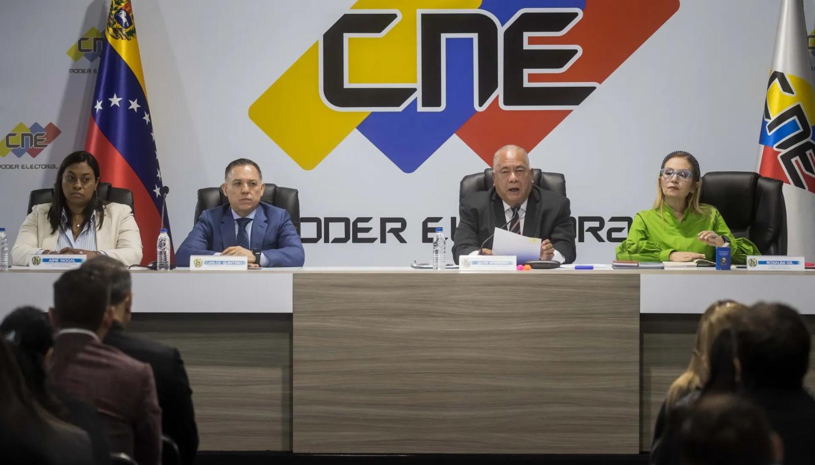 Consejo Nacional Electoral de Venezuela.