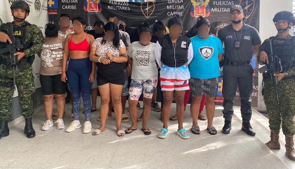 Capturados tras los operativos del Ejército y el CTI de la Fiscalía. 