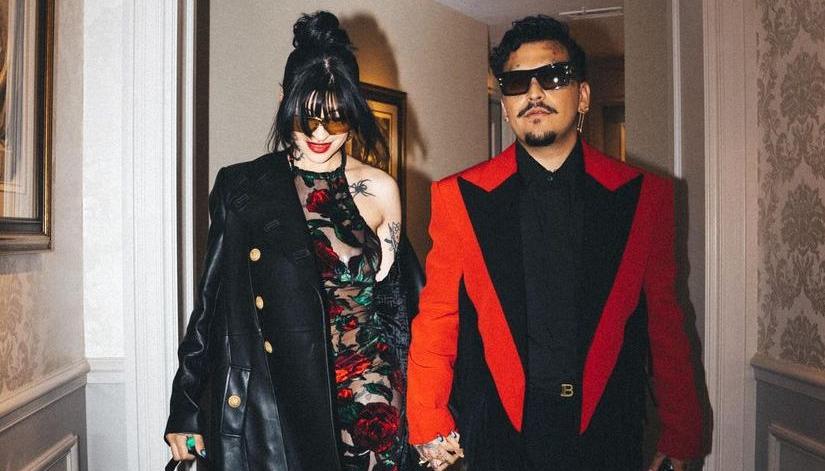 Cazzu y Christian Nodal.