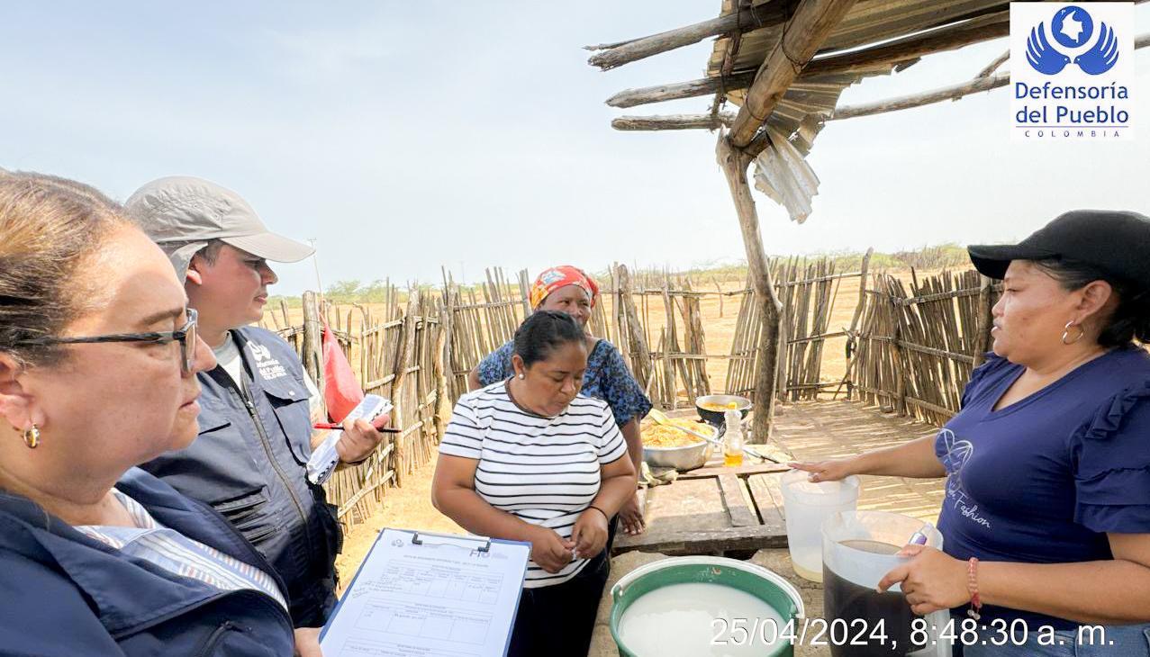 Inspección realizada por la Defensoría del Pueblo.