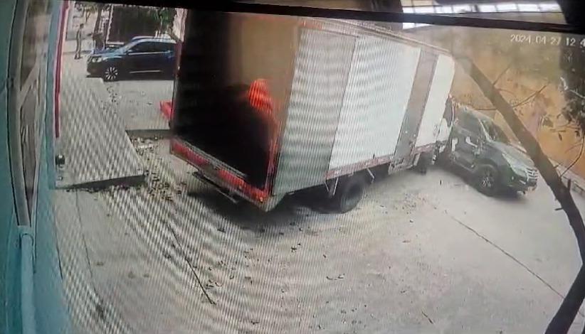 Momento del accidente.