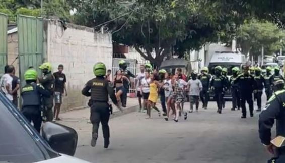 Los hechos se registraron en el barrio San Pedro Alejandrino. 