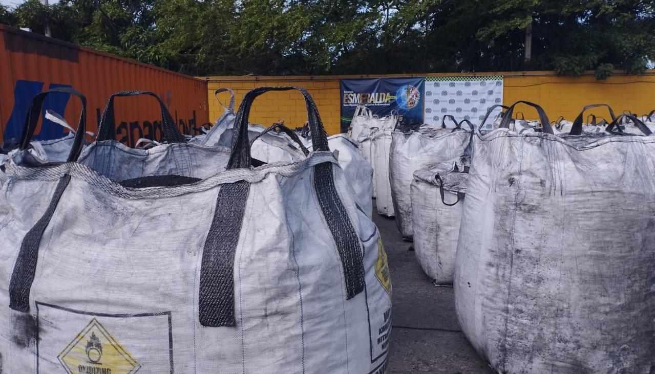 Droga incautada en cargamento de carbón el 15 de diciembre de 2023