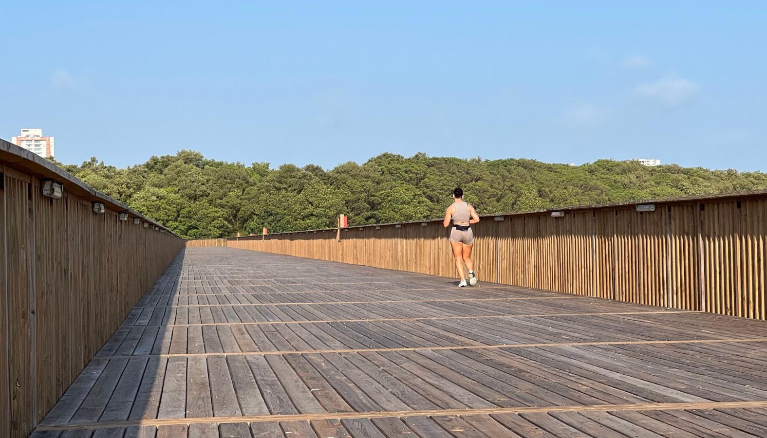 Ecoparque Mallorquín está tomando fuerza como un espacio para hacer ejercicio.