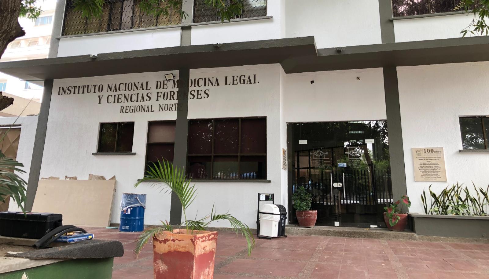 Fachada de Medicina Legal de en Barranquilla.