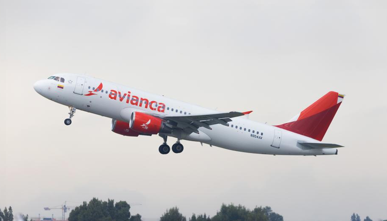 Avión de Avianca. 
