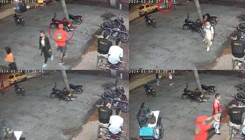 Secuencia del ataque armado.
