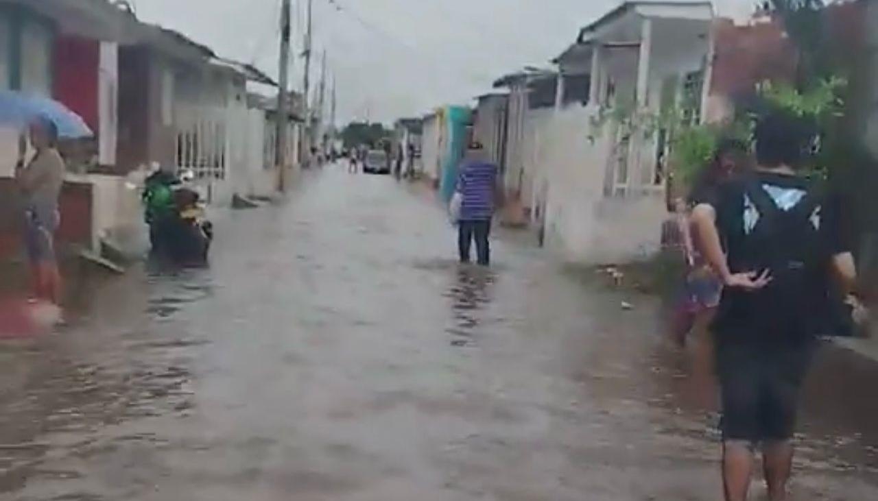 Inundación barrio Eduardo Santos.