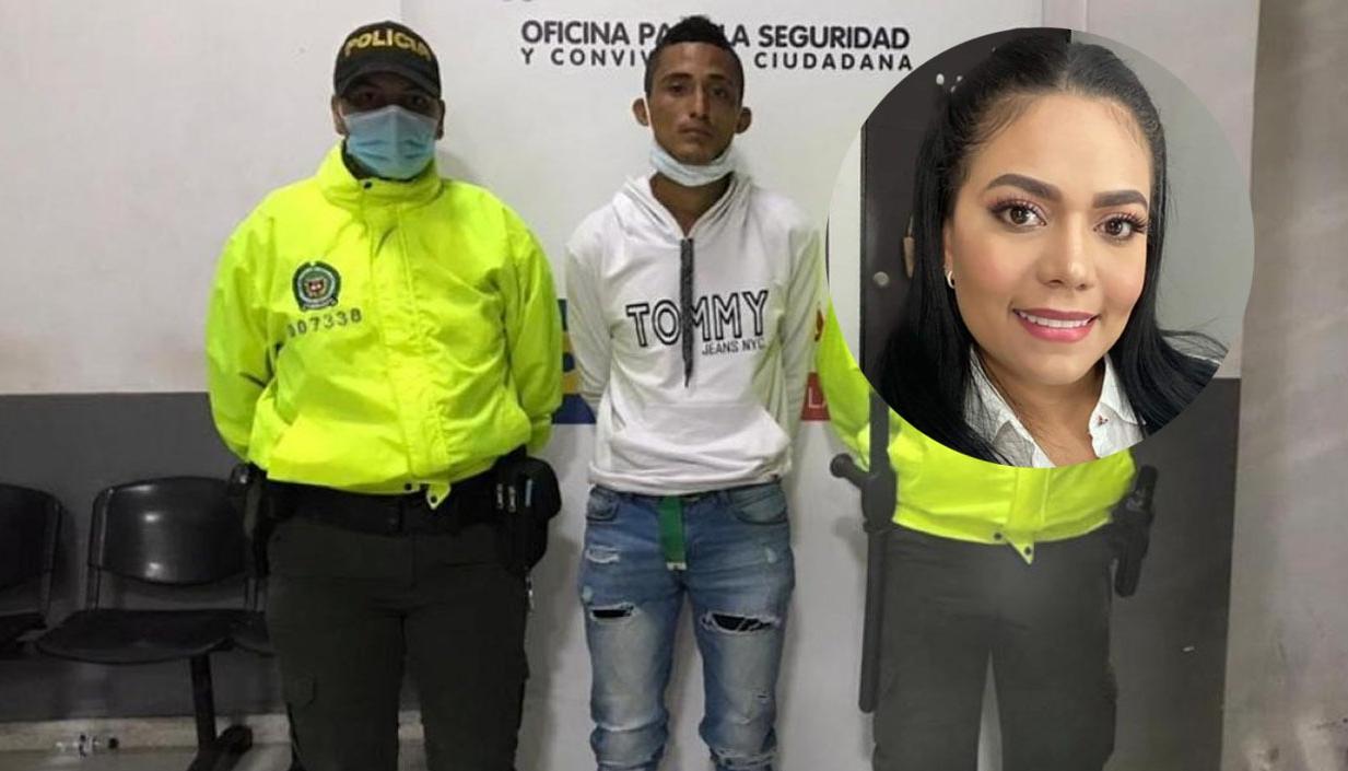 José Alfredo Viaña Álvarez, alias 'El gatillo', y la abogada Piery Charris Pérez.