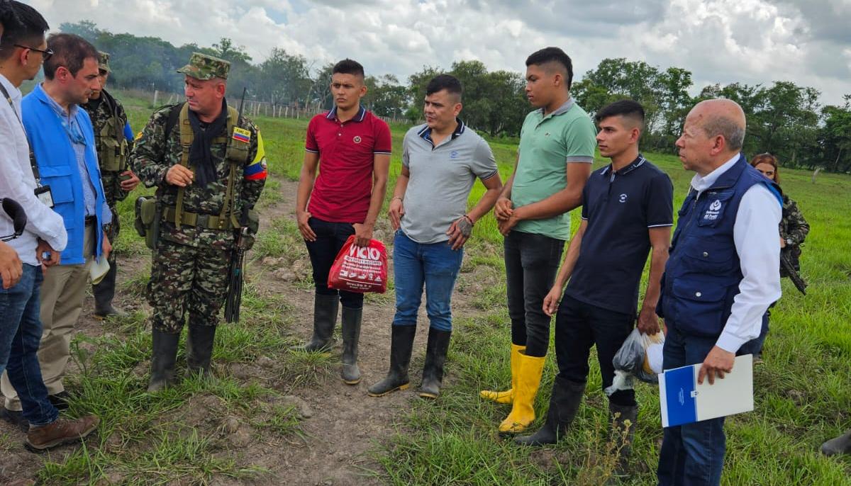 Defensoría del Pueblo recibió a las personas secuestradas.