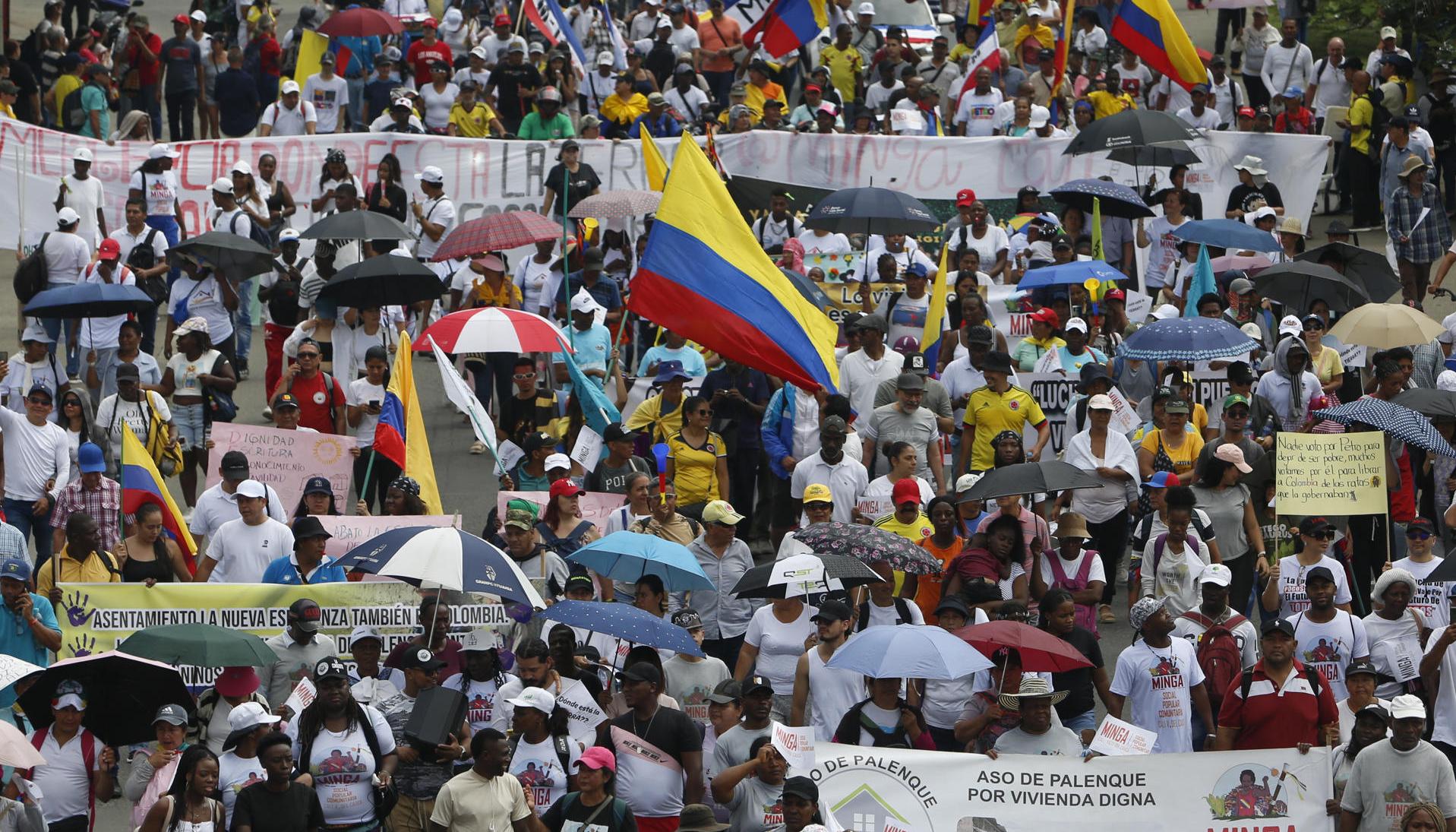 Marcha en Bogotá.
