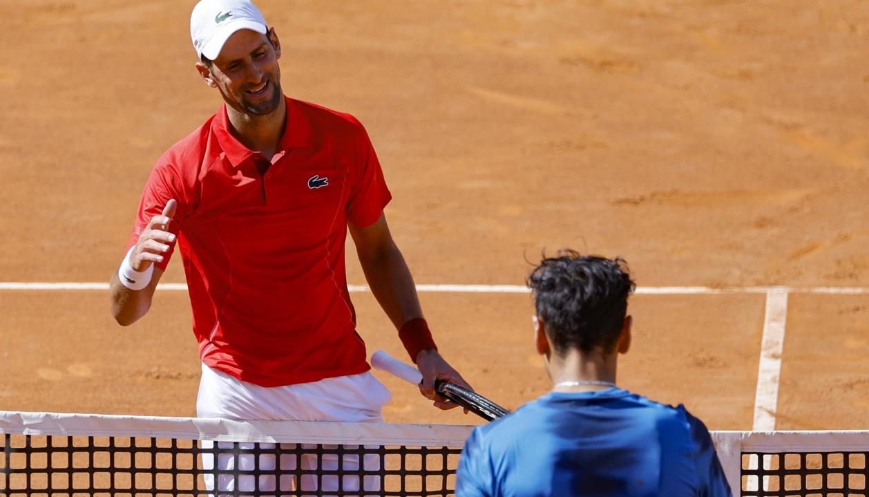 El serbio Novak Djokovic en Roma.