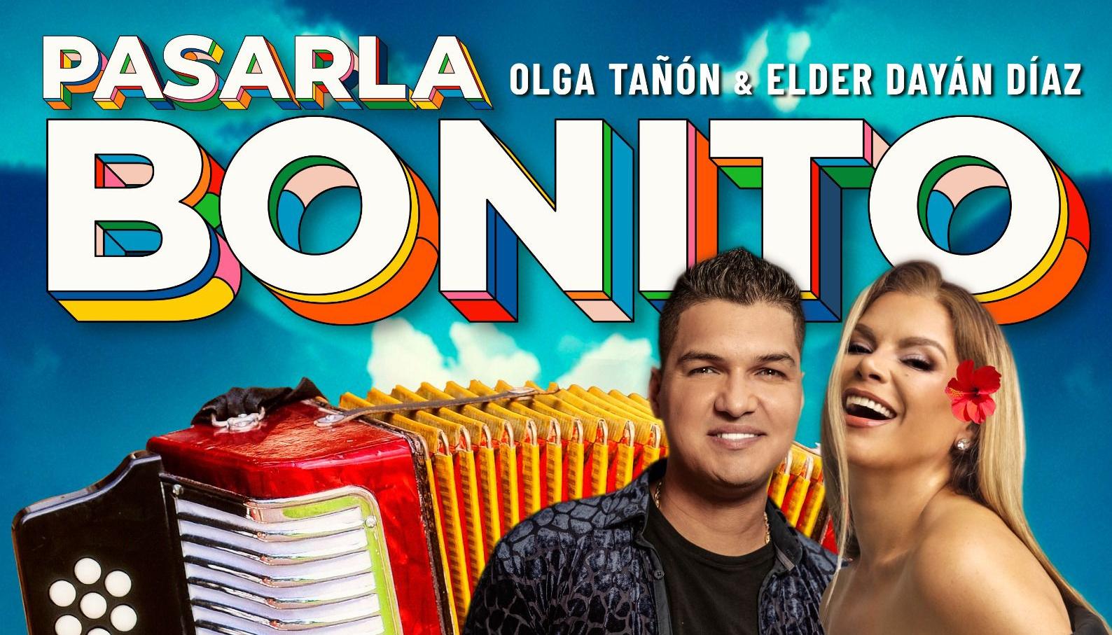 Los cantantes Elder Dayán y Olga Tañón.
